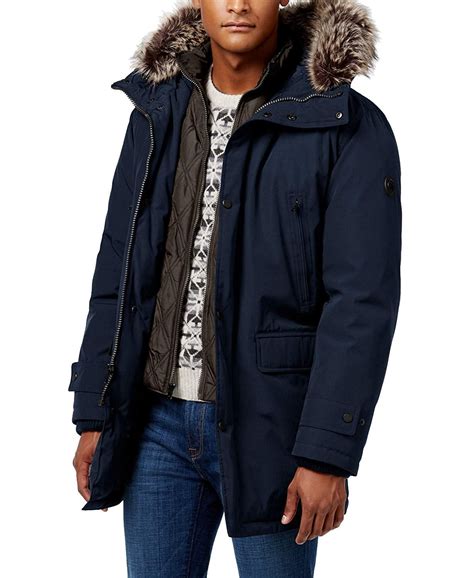 michael kors mens hooded bib snorkel parka|Michael Kors Men's Big & Tall Hooded Bib Snorkel Coat, Created .